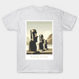 Mystical Easter Island Moai Statues in Chile T-Shirt